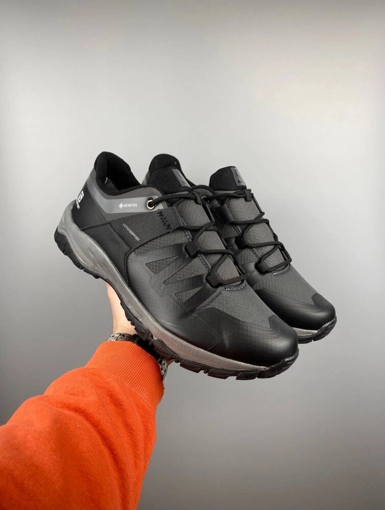 Чоловічі кросівки Salomon X Ultra Gore-Tex black grey від компанії Elektromax - фото 1