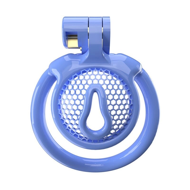 Чоловічий пояс вірності 3D Mini Chastity Cage ZX-1Z Flat Ring Arc-shaped ring Blue від компанії Elektromax - фото 1