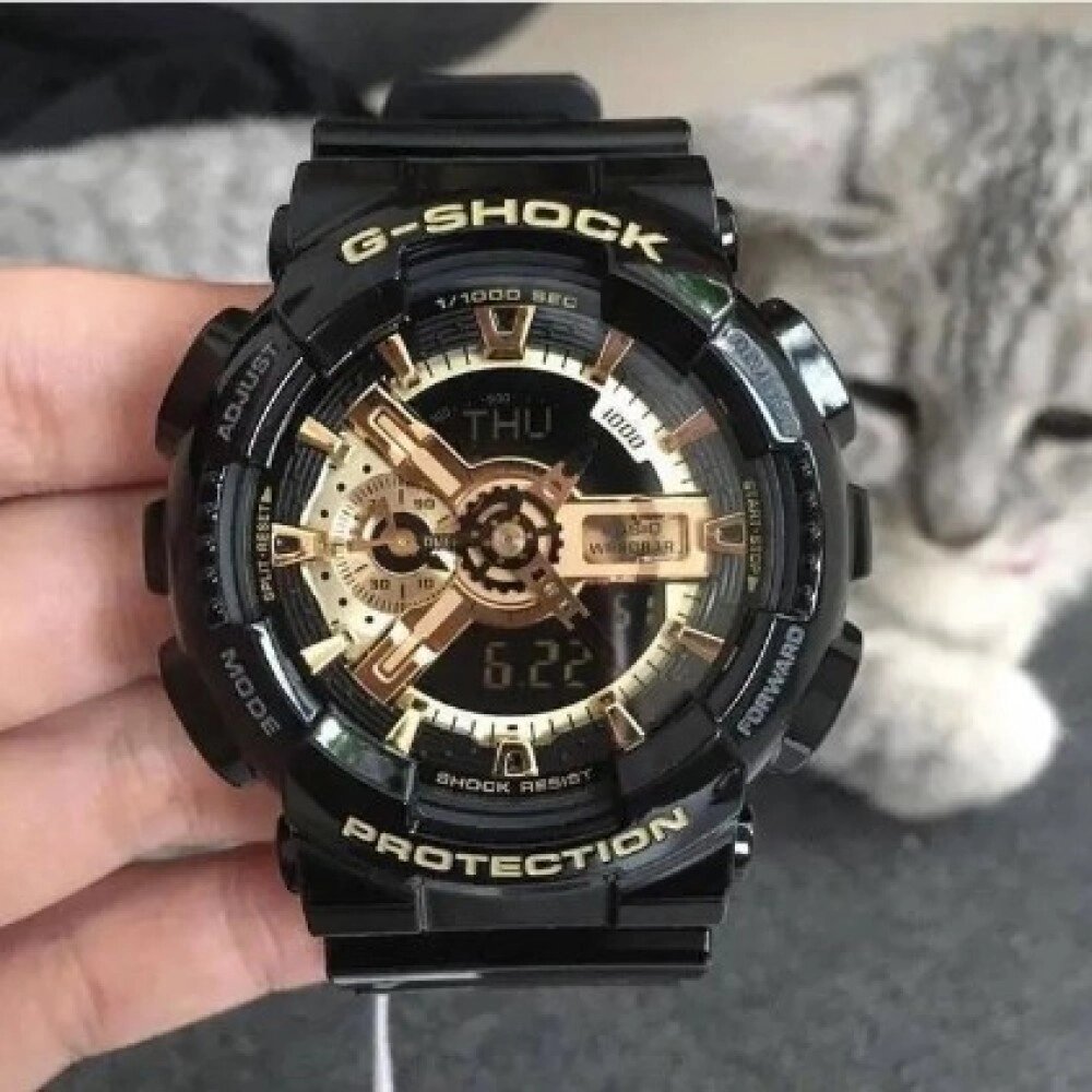 Чоловічий спортивний годинник Casio G-Shock GA-110, чорний від компанії Elektromax - фото 1