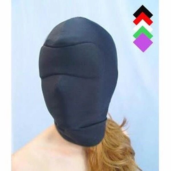 Чорна еластична закрита маска на все обличчя Black Sponge Hood від компанії Elektromax - фото 1