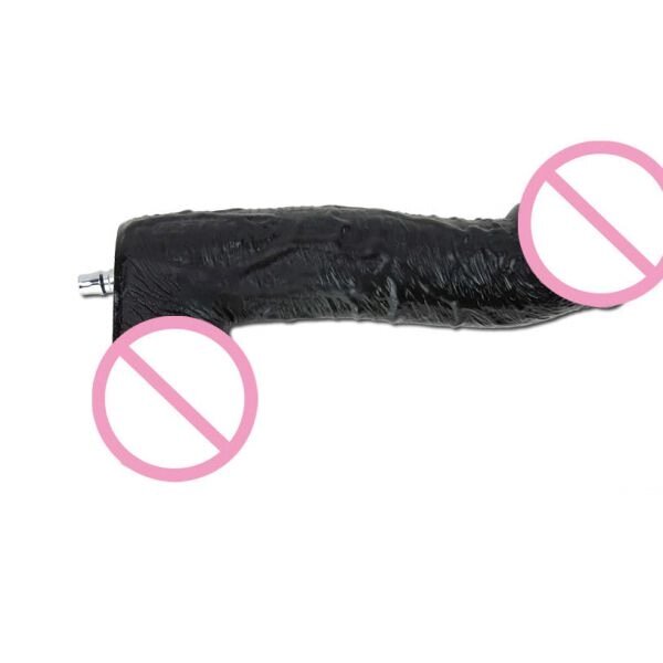 Чорна фістингова насадка для секс -маси BDSM4U, 28 см від компанії Elektromax - фото 1