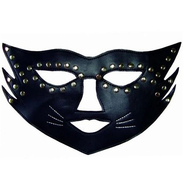 Чорна маска кішки з паетками Blindfold від компанії Elektromax - фото 1