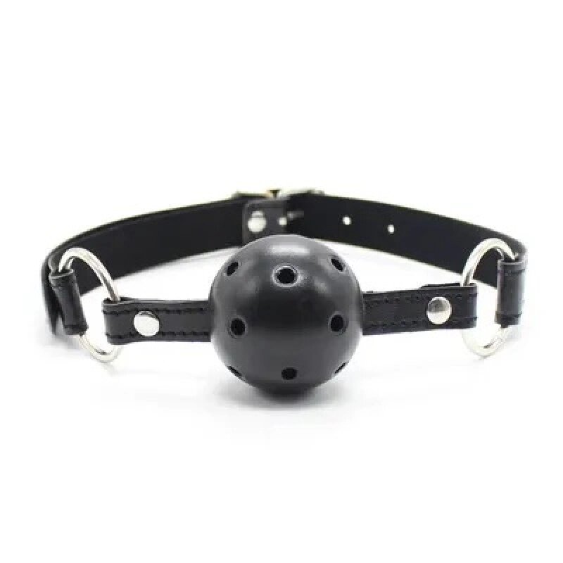 Чорний дихаючий     для рота Breathable Ball Gag від компанії Elektromax - фото 1