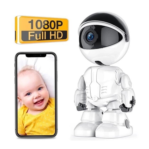 Цифрова поворотна Wi-Fi-відеоня Robot 2mp FullHD від компанії Elektromax - фото 1