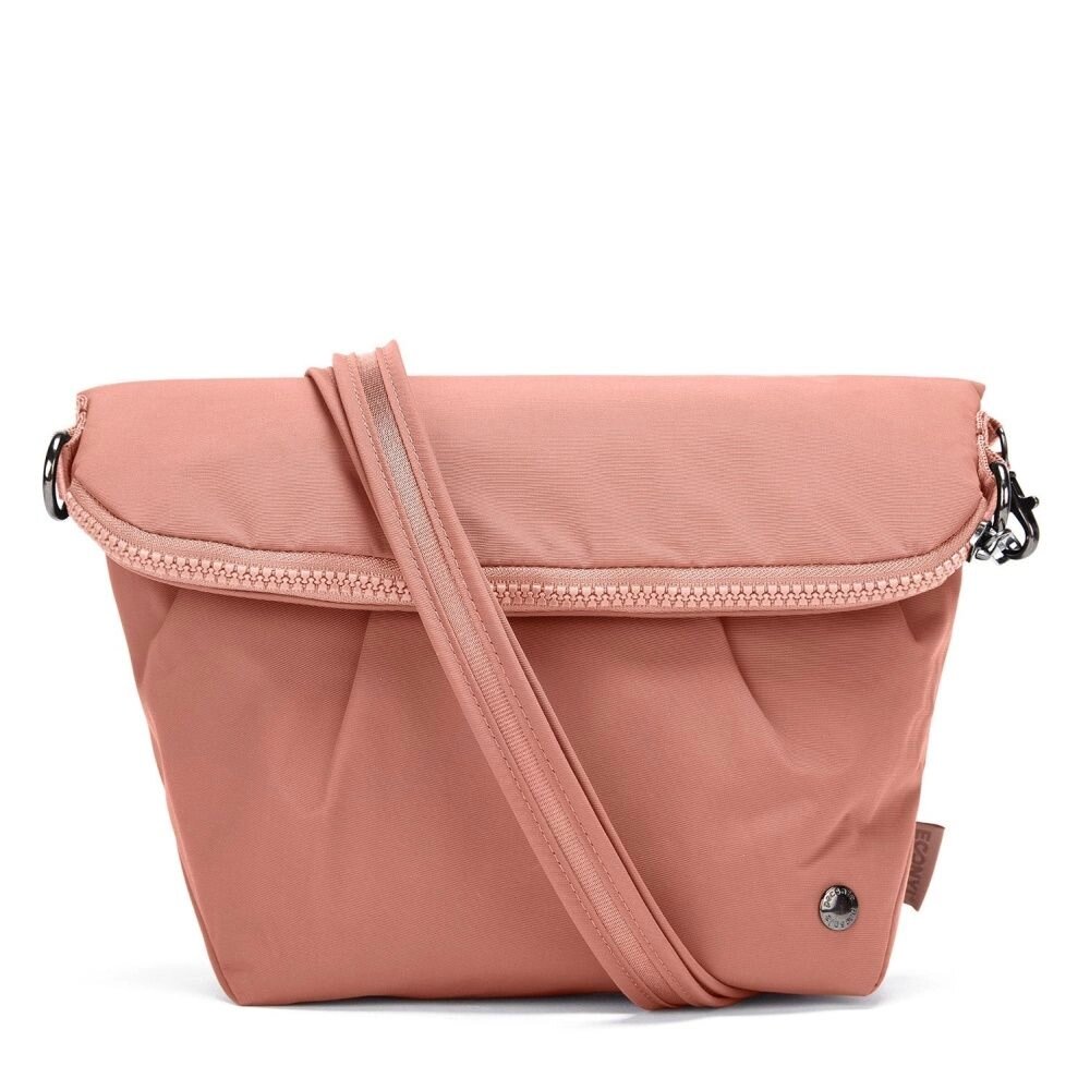 Cумка жіноча антизлодій Citysafe CX Convertible Crossbody, 6 ступенів захисту (рожевий, 28 x 26 x 8 см) від компанії Elektromax - фото 1