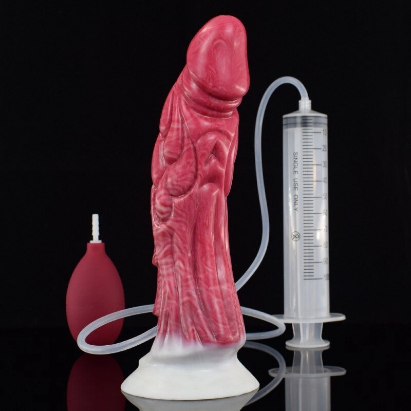 Ділдо фантастичною форми з рідкого силікону, що сквіртує оргазм від компанії Elektromax - фото 1