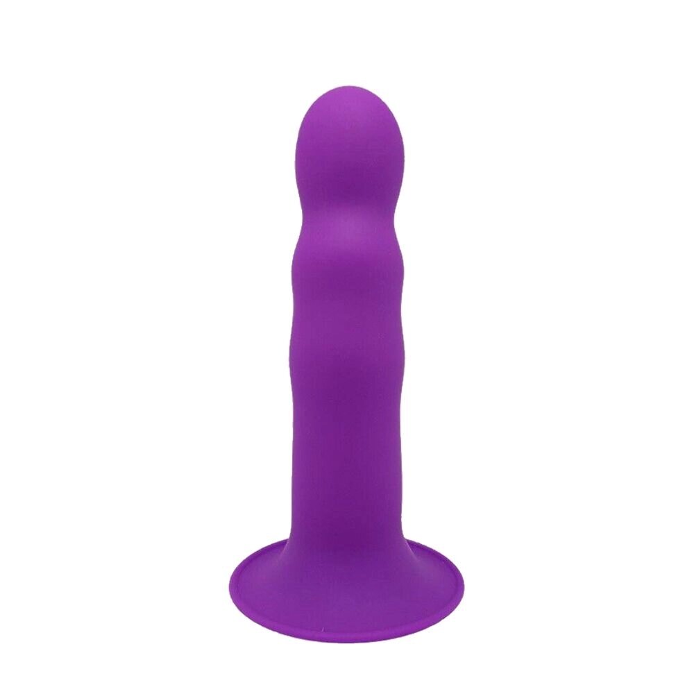 Дилдо з присоскою Adrien Lastic Hitsens 3 Purple, відмінно для страпона, діам. 4,1см, довжина 18,2см від компанії Elektromax - фото 1