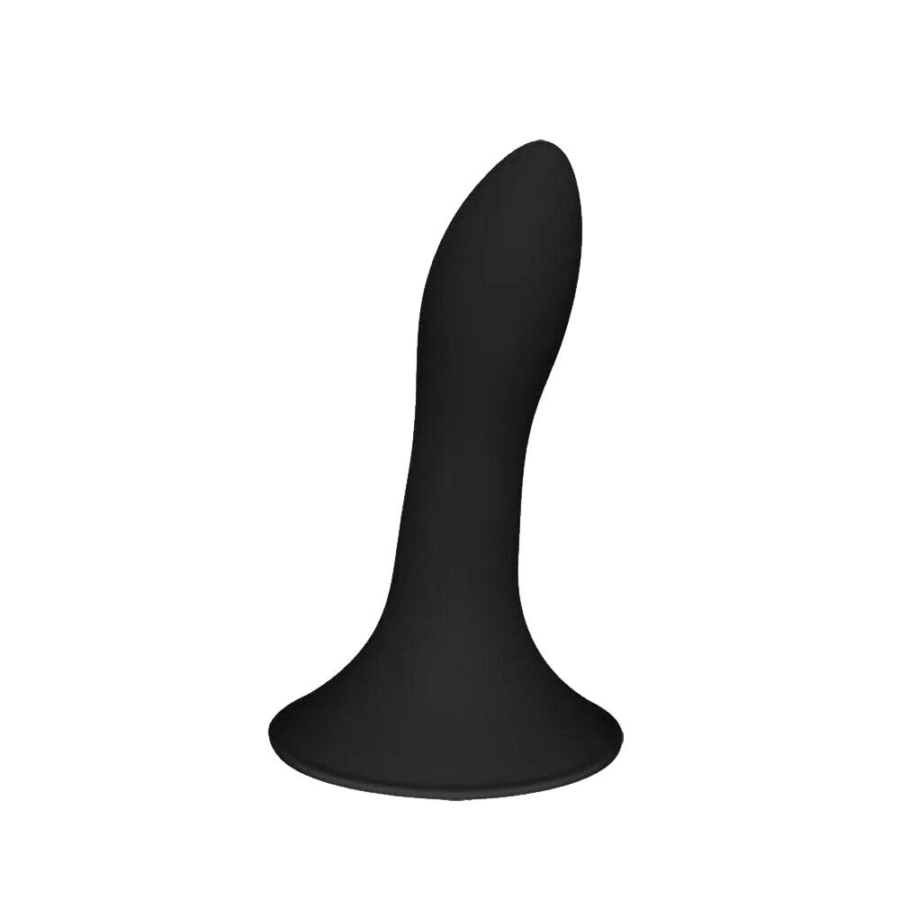 Дилдо з присоскою Adrien Lastic Hitsens 5 Black, відмінно для страпона, діаметр 2,4 см, довжина 13см від компанії Elektromax - фото 1