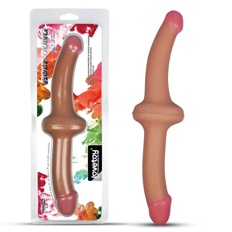 Двосторонній  Масажер   тілесний Holy Dong Premium Silicone Double ended Dildo від компанії Elektromax - фото 1