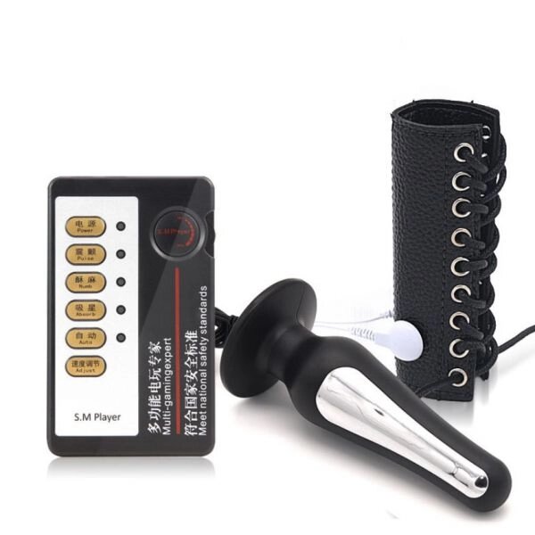 Electro-sex PU Ring + Anal Plug від компанії Elektromax - фото 1