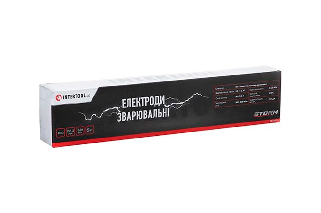 Електроди зварювальні Intertool-Storm - 3,2 мм x 5 кг 6013 від компанії Elektromax - фото 1