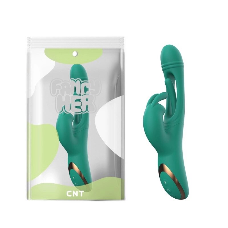 Фантастичний Масажер  для жінок Greedy Triple Stimulating Massager Green від компанії Elektromax - фото 1