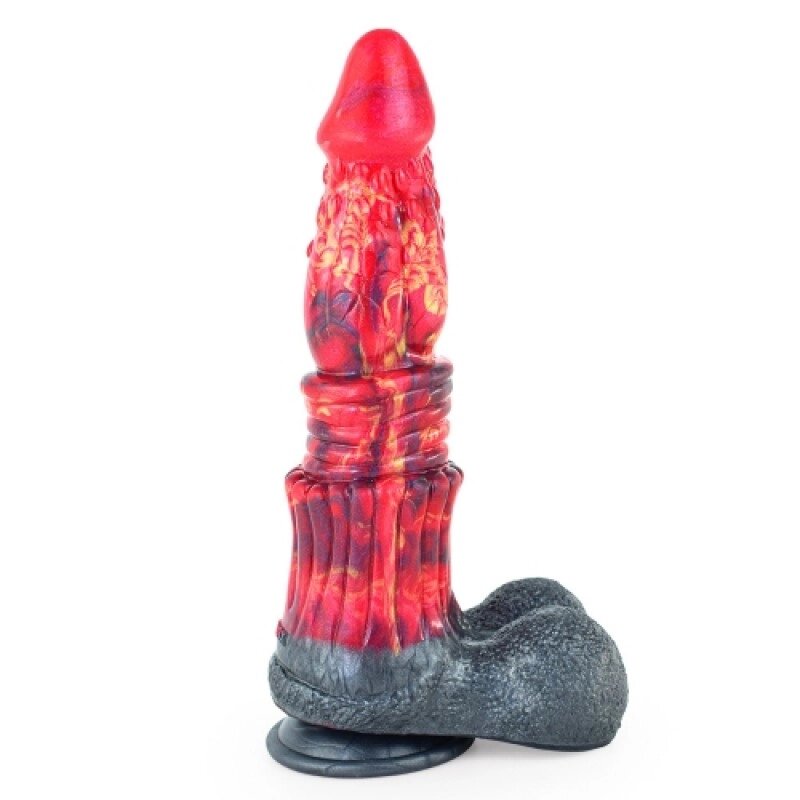 Фантастичний  Масажер   Real Feel Dog Knot Dildo 10.0 від компанії Elektromax - фото 1