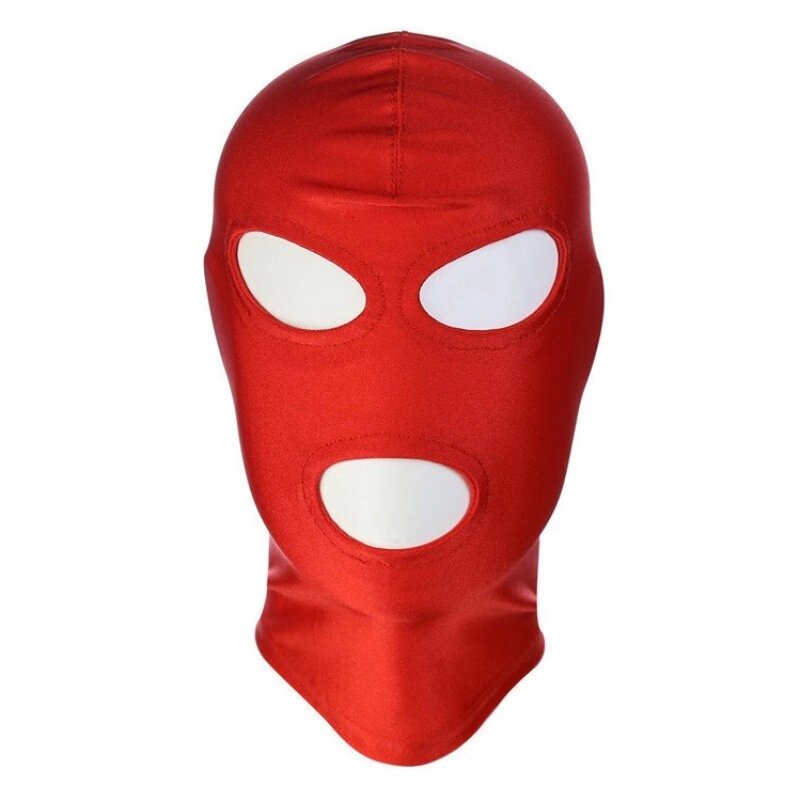 Фетиш -маска червоний відкритий рот і очі, що показують рот і очі від компанії Elektromax - фото 1