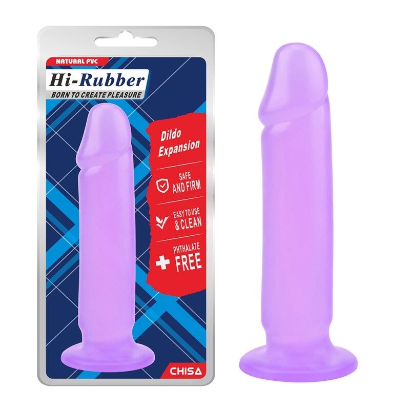 Фіолетовий анально-вагінальний стимулятор Dildo Expansion від компанії Elektromax - фото 1