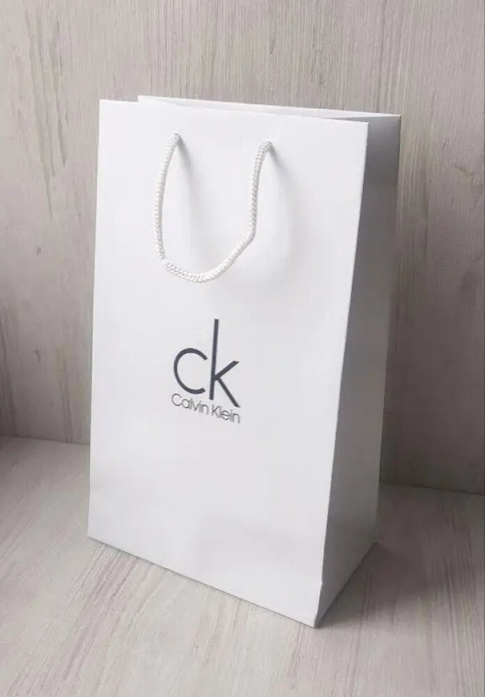 Фірмовий пакет білий Calvin Klein мал від компанії Elektromax - фото 1