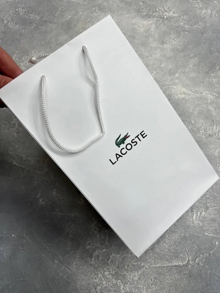 Фірмовий пакет білий Lacoste від компанії Elektromax - фото 1