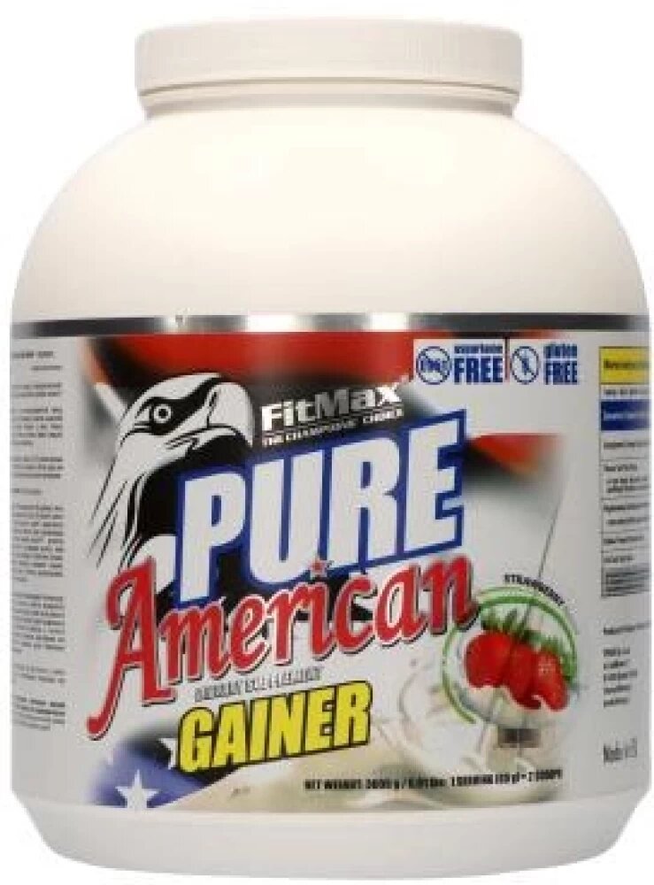 Fitmax Pure American Gainer 3000 G Гейнер (полуниця) від компанії Elektromax - фото 1