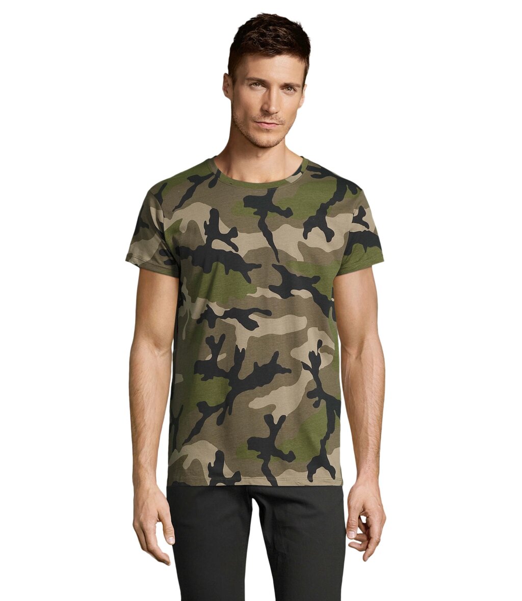 Футболка чоловіча SOL'S Camo men (камуфляж, 2XL) від компанії Elektromax - фото 1