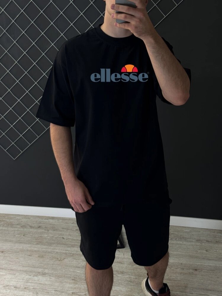 Футболка оверсайз Ellesse чорна RD380 від компанії Elektromax - фото 1