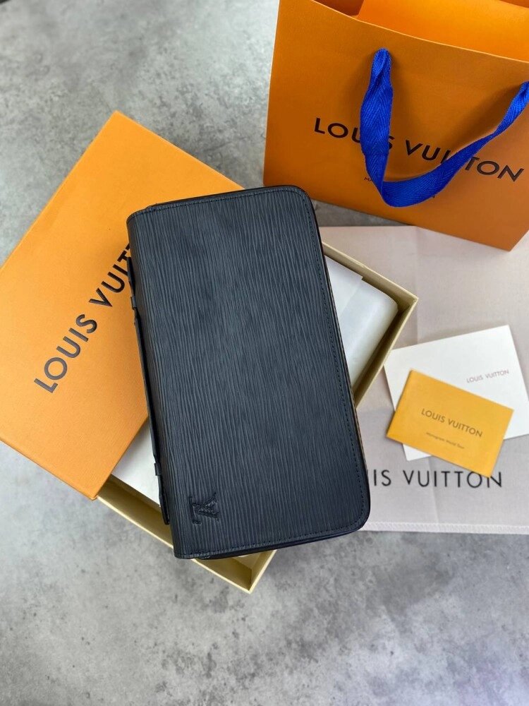 Гаманець чорний Louis Vuitton big Epi Lux k350 від компанії Elektromax - фото 1