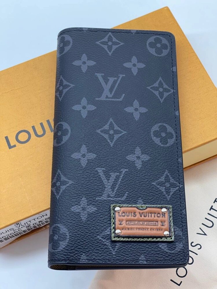 Гаманець Louis Vuitton M69980 Aerogram Brazza, чорний від компанії Elektromax - фото 1