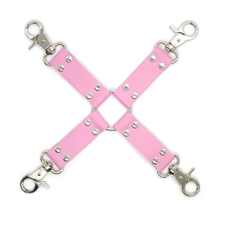 Хрестовина-фіксатор для наручників та наножників Bdsm Cross Pink від компанії Elektromax - фото 1