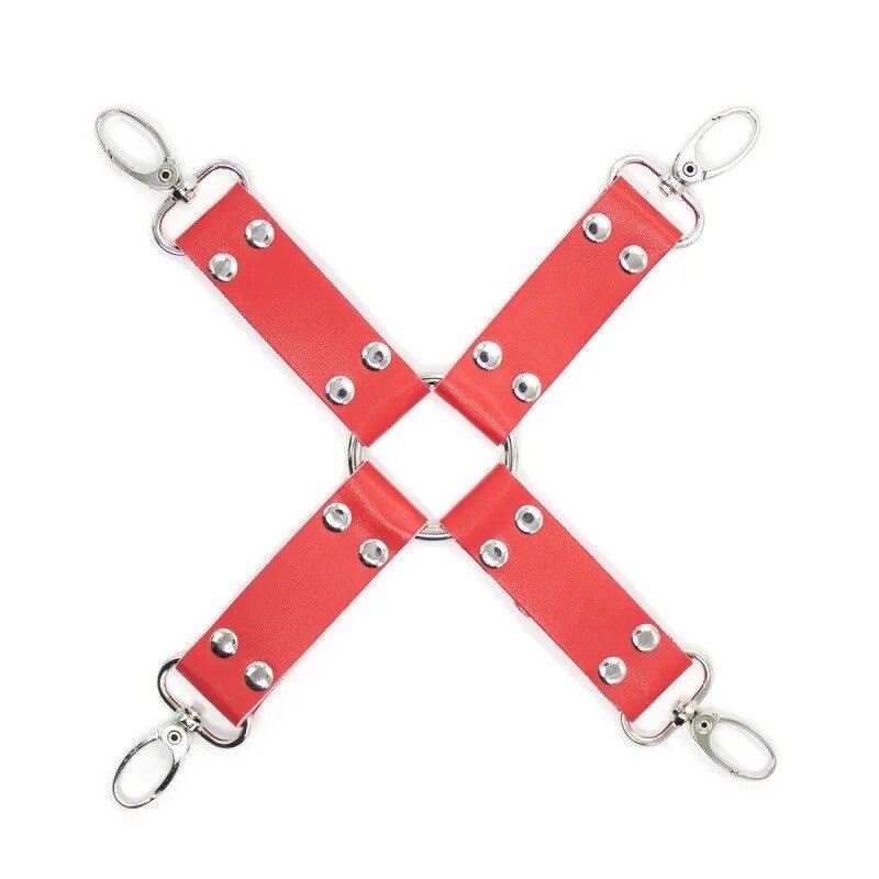 Хрестовина-фіксатор для наручників та наножників Bdsm Cross Red від компанії Elektromax - фото 1