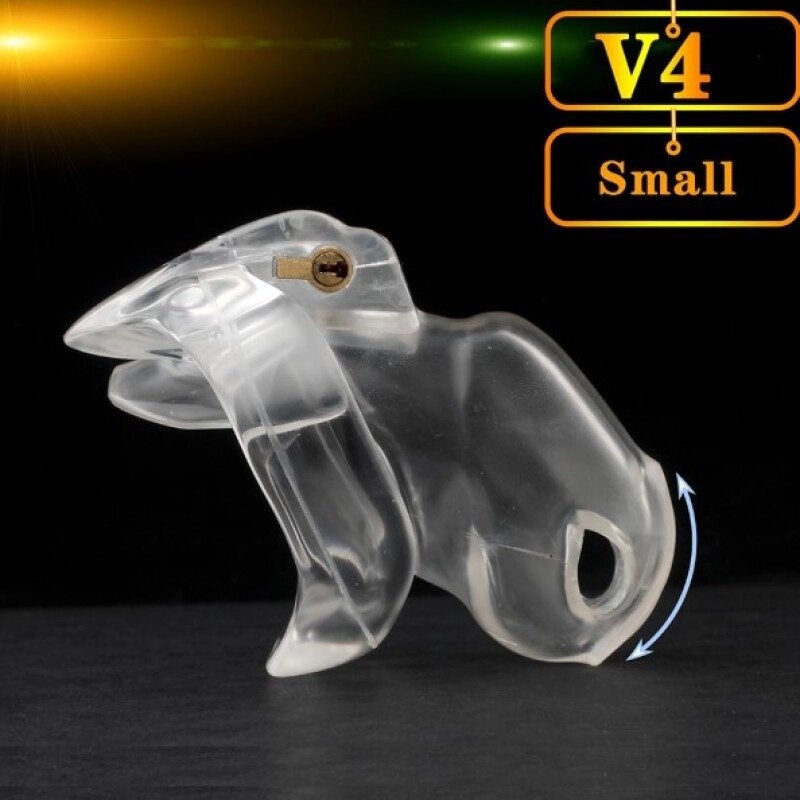 HT V4 Male Chastity Device Small clear від компанії Elektromax - фото 1