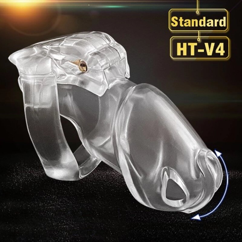 HT V4 Male Chastity Device Standart clear від компанії Elektromax - фото 1