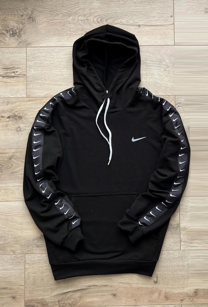 Худі Nike чорне утеплене (на флісі) від компанії Elektromax - фото 1