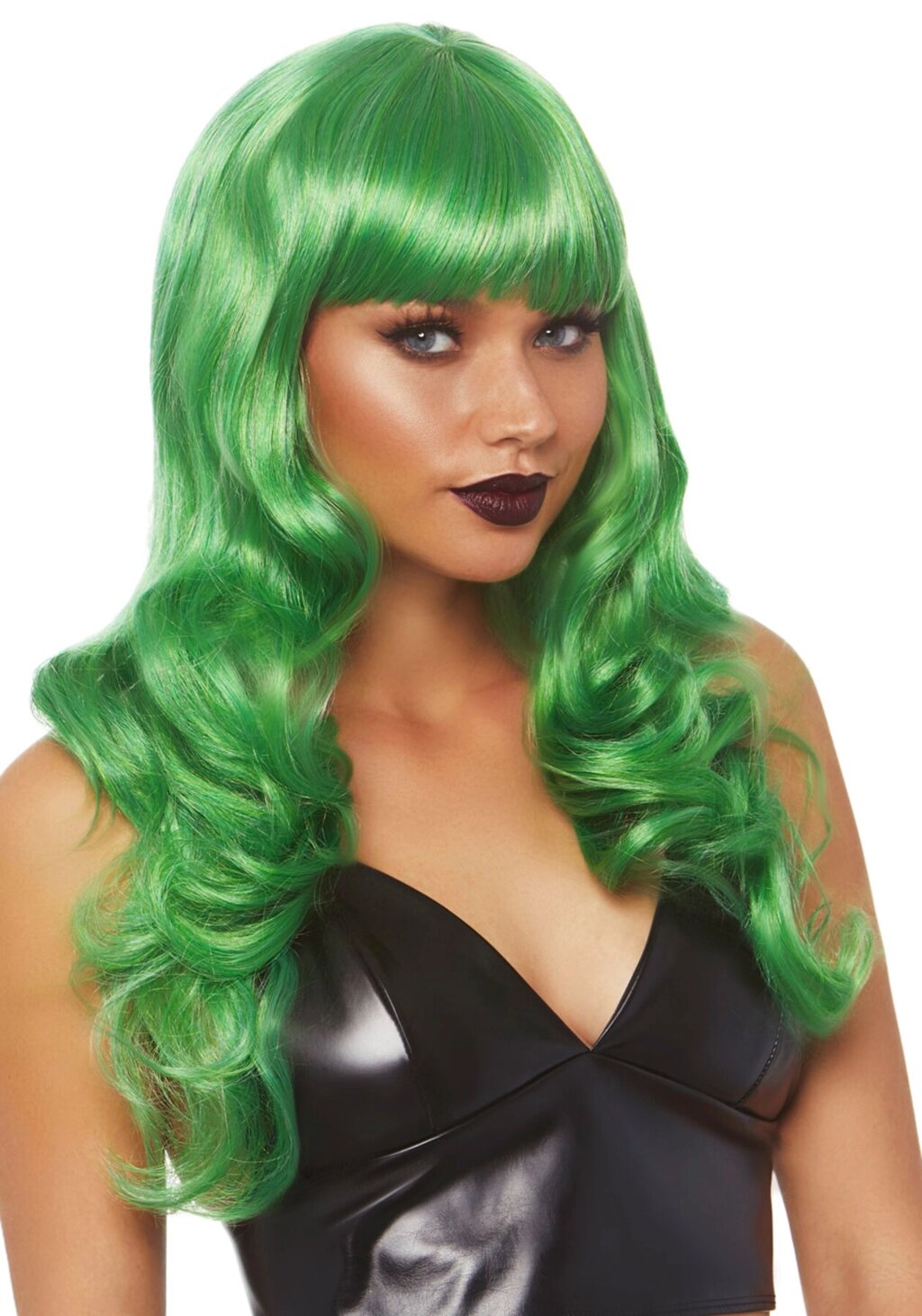 Хвиляста перука Leg Avenue Misfit Long Wavy Wig Green, довга, реалістичний вигляд, 61 см від компанії Elektromax - фото 1