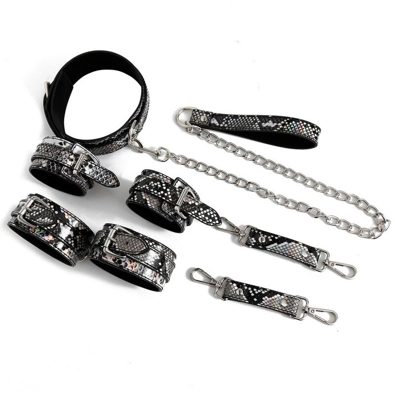 Ігор   набір аксесуарів Snaker Bondage Kit 3 Pieces Silver від компанії Elektromax - фото 1