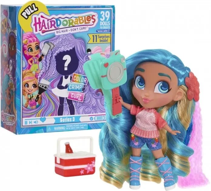 Іграшка лялька Hairdorables Dolls серія 3 з аксесуарами Лялька в коробці лялька з довгим волоссям від компанії Elektromax - фото 1