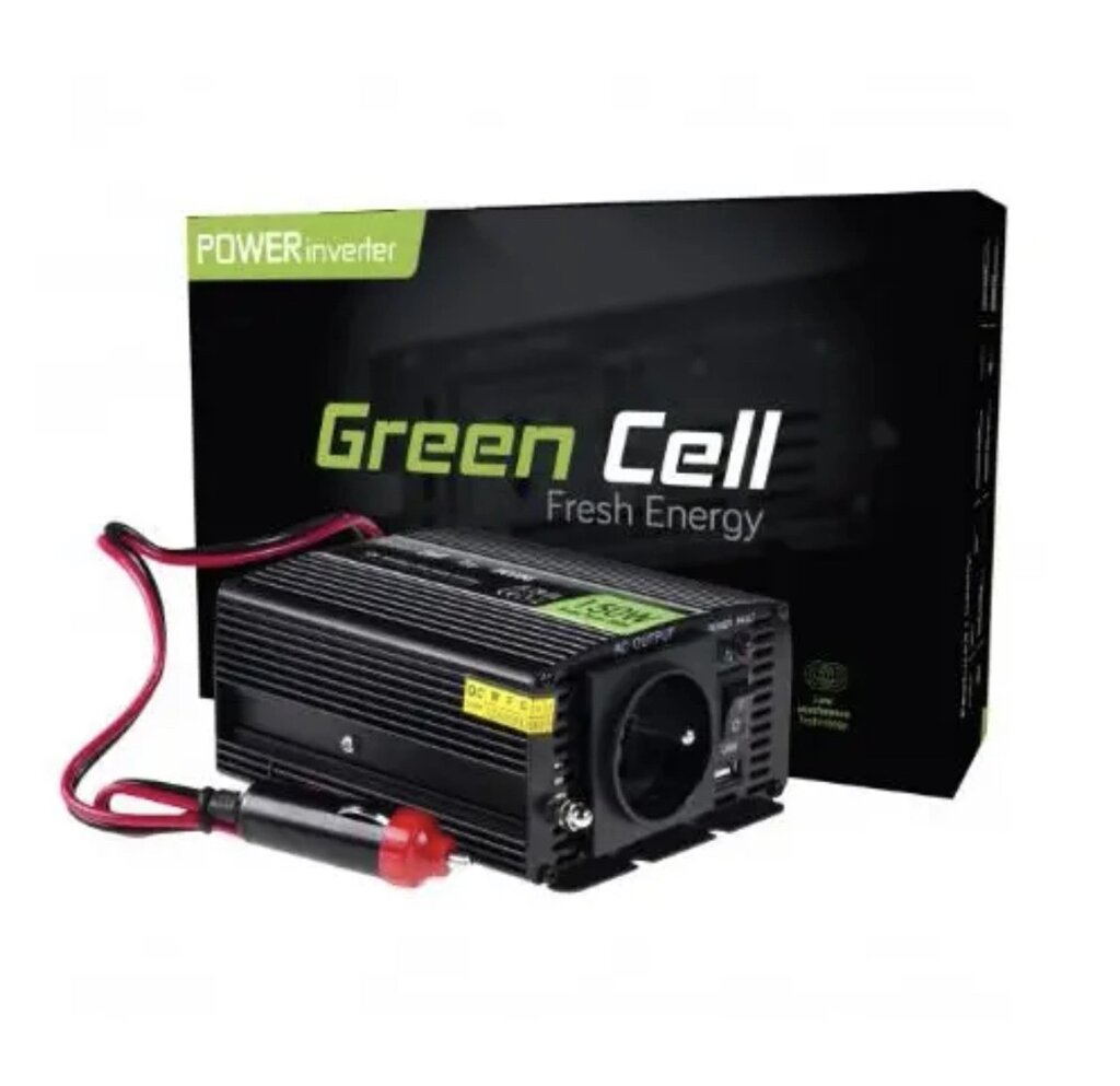 Інвертор Green Cell 24V 220V 300W/150W Європа від компанії Elektromax - фото 1