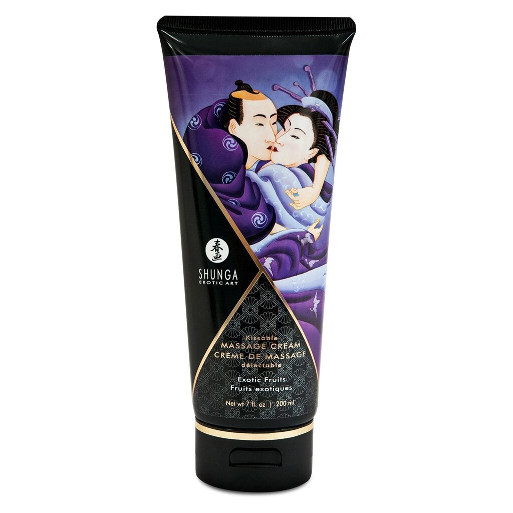 Їстівний масажний крем Shunga Kissable Massage Cream – Exotic Fruits (200 мл) від компанії Elektromax - фото 1