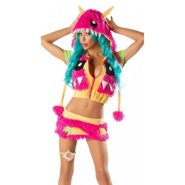 Карнавальний яскравий костюм монстра з капелюхом від компанії Elektromax - фото 1