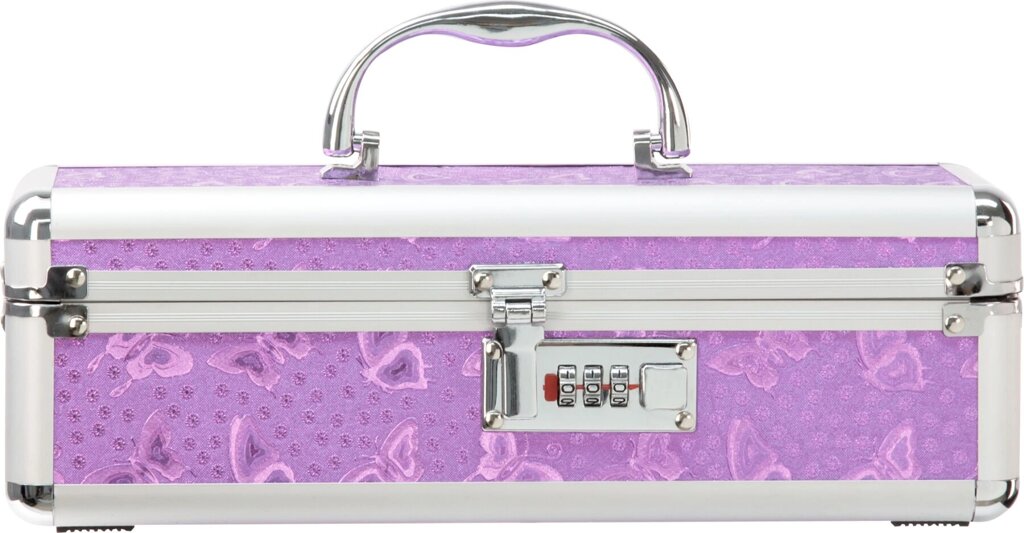 Кейс для зберігання секс-іграшок BMS Factory - The Toy Chest Lokable Vibrator Case Purple з кодовим від компанії Elektromax - фото 1