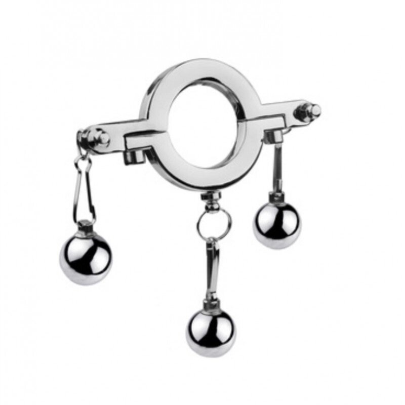 Кільце утяжелітель для Неї з кульками Cock Ring With Weight Ball від компанії Elektromax - фото 1