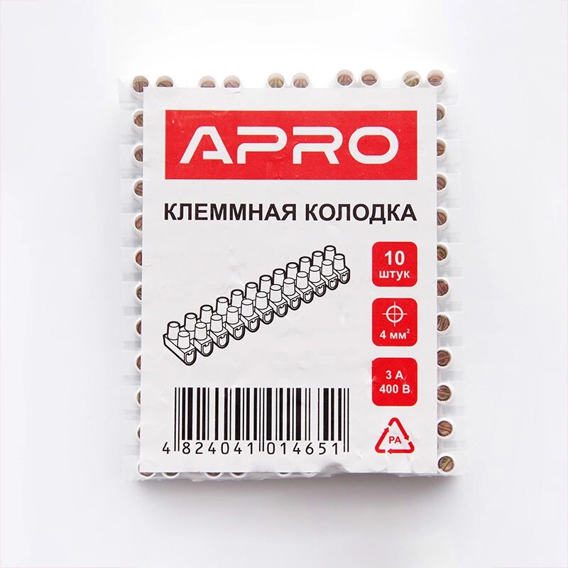 Клемна колодка Apro - 30A x 16 мм² (10 шт.) 10 шт. від компанії Elektromax - фото 1