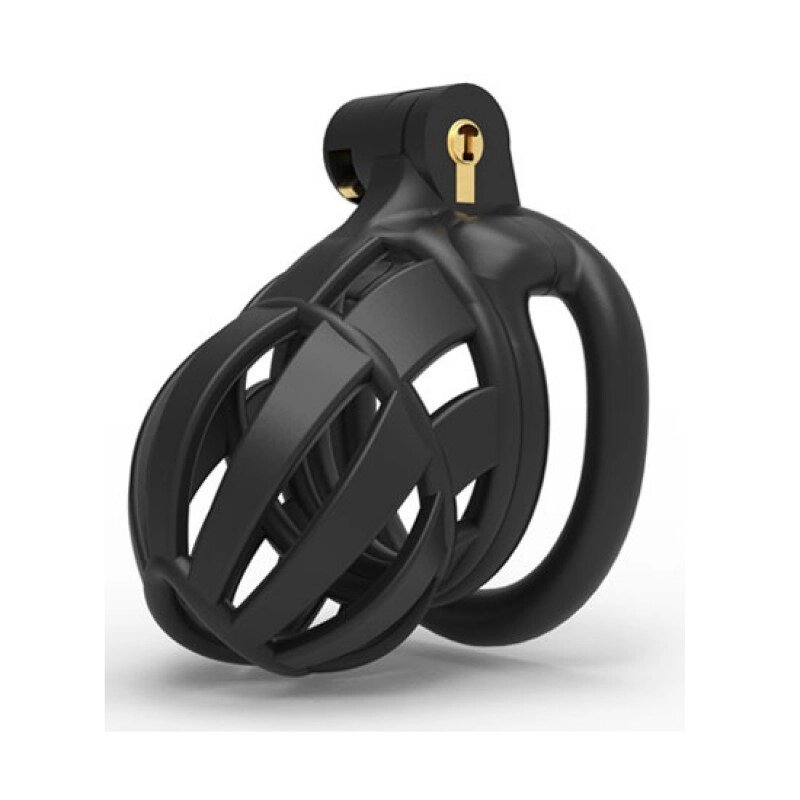 Клітка цнотливості для чоловіків 3D Honeycomb Chastity Cage-E Bending Ring від компанії Elektromax - фото 1
