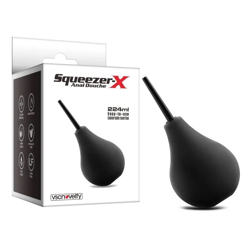 Клізма для анального сексу Squeezer-X Anal Douche 224ml від компанії Elektromax - фото 1