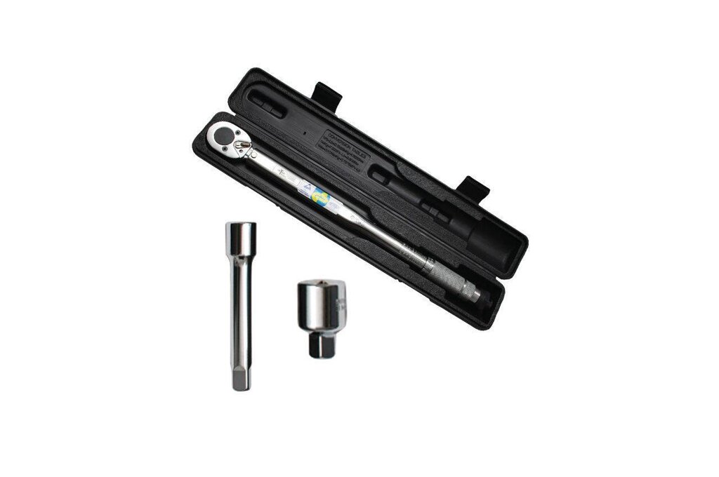 Ключ динамометричний Intertool - 1/2" x 28-210 Н / м, з перехідником 3/8" 1 шт. від компанії Elektromax - фото 1