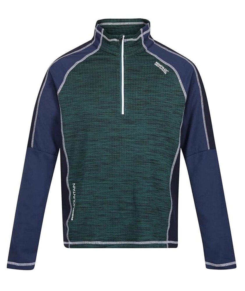 Кофта чоловіча флісова Regatta Hepley Fleece Pacific Green/Admiral (RMA494-L6K) від компанії Elektromax - фото 1