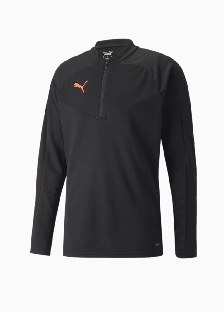 Кофта чоловіча Puma individualFinal 1/4 Zip Trai Black-Neon Citrus (657950-45) від компанії Elektromax - фото 1