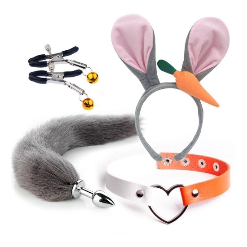 Комплект аксесуарів для дорослих ігор Rabbit with Carrot Set від компанії Elektromax - фото 1