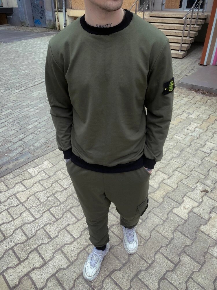 Костюм хакі STONE ISLAND 5-651 від компанії Elektromax - фото 1