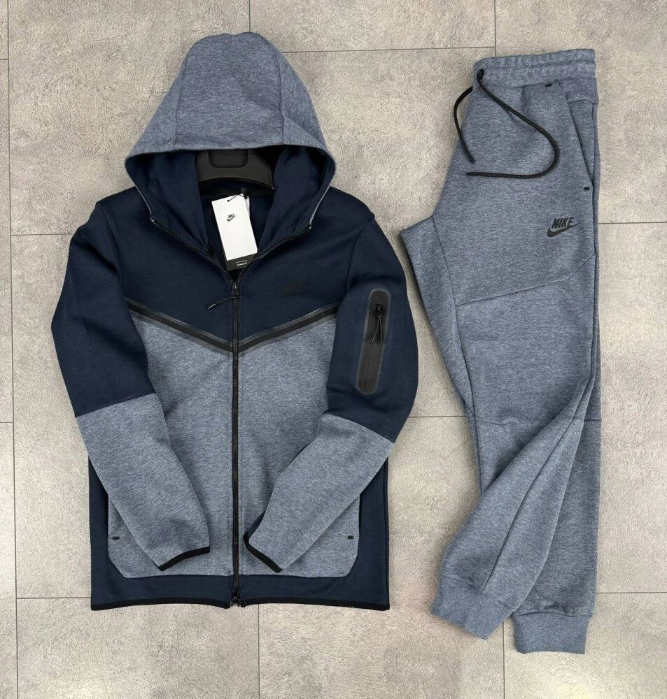 Костюм Nike Tech Fleece Графітово синій від компанії Elektromax - фото 1