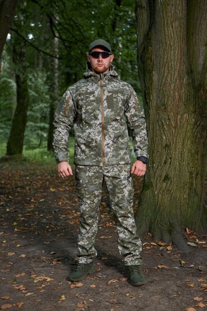 Костюм SoftShell Military М-3 піксель від компанії Elektromax - фото 1