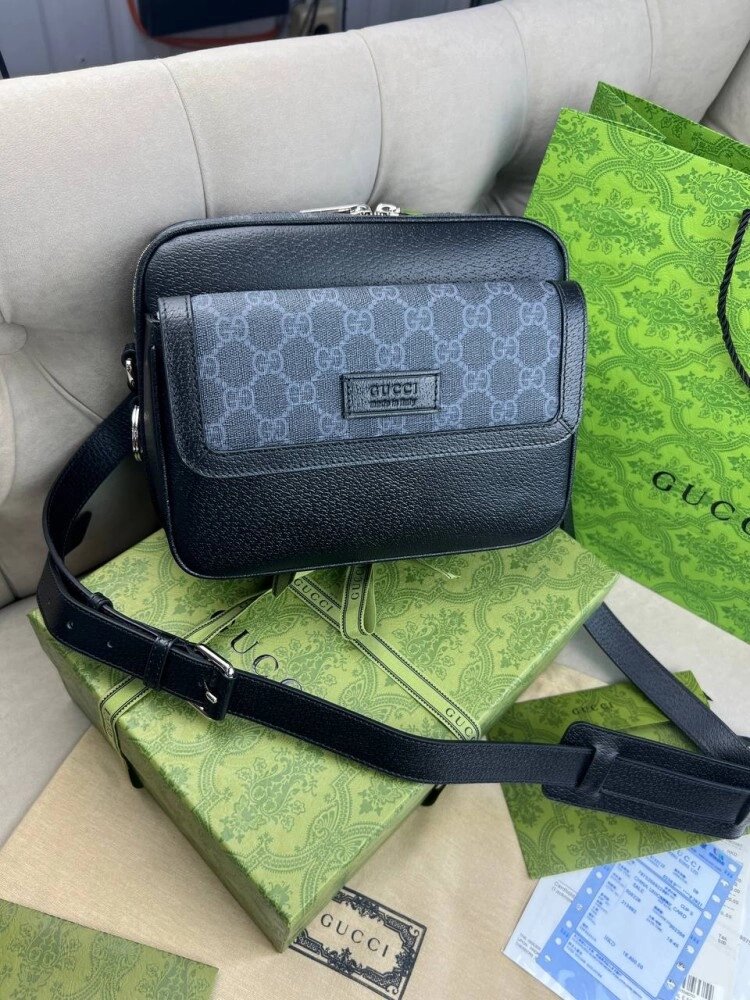 Крос-боді сірого кольору Gucci With Tag c839 від компанії Elektromax - фото 1